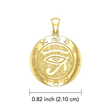 Eye of the Universe 14K Yellow Gold Pendant GTP1584 - Jewelry